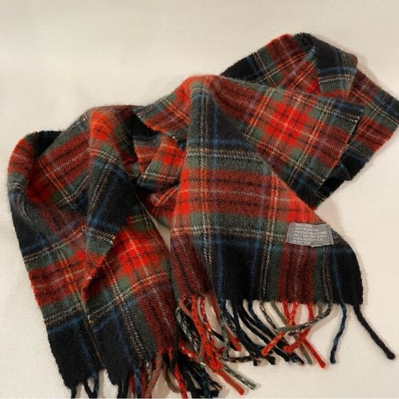 Plaid cashmere scarf  - Picture 4 of 7